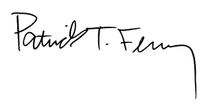 Rev. Patrick T. Ferry's Signature